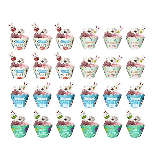 1 Set Oster-Cupcake-Topper, Party-Dekoration, Kuchen-Backdekoration von ZEPFJHE