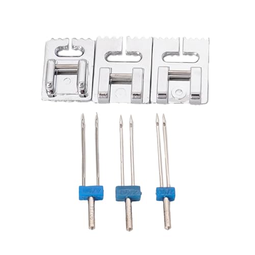 3PCS Twin Nadel Set Mit Pintuck Pressefuß Für Haushaltsnähmaschinen 2/90 3/90 4/90 Nähmaschinen Twin Nadel von ZEPFJHE