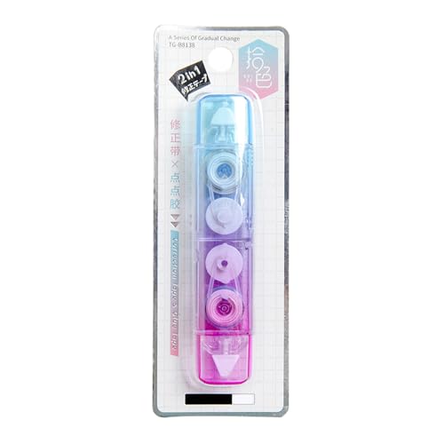 White Out Correction Tape Mit Punkten Klebstoff 2 In 1 Korrekturband Sauber & Einfach Gebrauchte Korrekturbandschule Office Supplies von ZEPFJHE