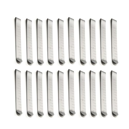 ZEPFJHE 20 Stück Metall-Näh-Clips, Edelstahl, Nähen, Crimp-Clips, Kleidung, Nähen, Anheften, Markieren, Quilten, Lineal von ZEPFJHE