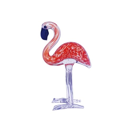 ZEPFJHE Glas-Flamingo-Ornament mit feinen Details, Sammelfigur, Skulptur zur Verschönerung des Wohnraums und des Büros, Glasornament ZEPFJHE Glas-Flamingo-Ornament mit feinen Details, Sammelfigur, Skulptur zur Verschönerung des Wohnraums und des Büros, Glasornament von ZEPFJHE
