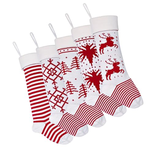 ZEPFJHE Set Von 4 Weichen Woll Weihnachtsmotivsocken Plüsch Wollsocken Weihnachtsfeierlichkeiten Entworfen Warm Und Weiche Schuhe von ZEPFJHE