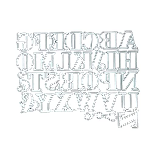 for Creative Letters A-Z Metall-Stanzschablone, Schablone, Scrapbooking, Prägewerkzeug, Papierkarten, Album, Dekoration for Creative Letters A-Z Metall-Stanzschablone, Schablone, Scrapbooking, Prägewerkzeug, Papierkarten, Album, Dekoration von ZEPFJHE