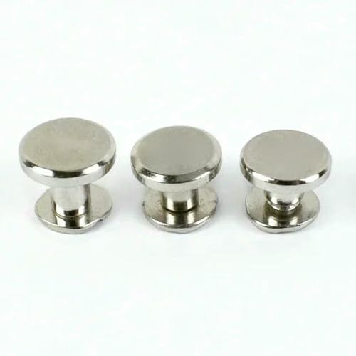 10/20/50 Stück 5–8 mm Flachkopf-Metallschrauben Nageltasche Gürtelbindung Nieten Schnalle Buch Notizbuch Nietenknopf DIY Hardware-Zubehör-8 mm-10 Stück-Silber 10/20/50 Stück 5–8 mm Flachkopf-Metallschrauben Nageltasche Gürtelbindung Nieten Schnalle Buch Notizbuch Nietenknopf DIY Hardware-Zubehör-8 mm-10 Stück-Silber von ZEYRU