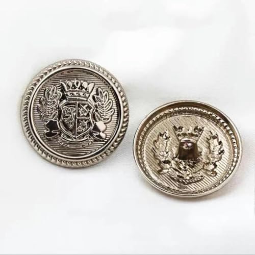 10 STÜCK Vintage britische Uniform Metallknöpfe für Kleidung einfache dekorative Knöpfe-5-396-7-18mm von ZEYRU