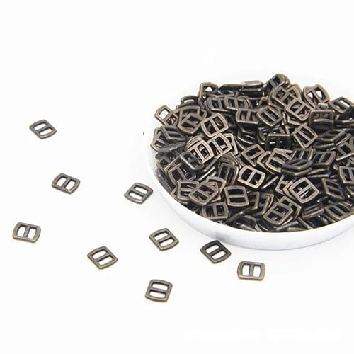 10 Stück 3,0 mm Mini-Knöpfe Ultrakleine Metallknöpfe Gürtelschnalle Puppentaschen Schnallen DIY Schuhe Kleidung Nähzubehör-C von ZEYRU