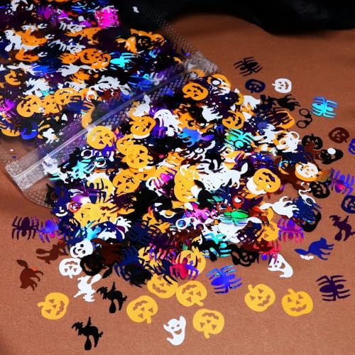 10 g/Beutel Halloween-Design Pailletten Epoxidharz-Füllung Geist Hexe Glitzerflocken DIY Silikon Shaker Formen Basteln Füllstoff von ZEYRU