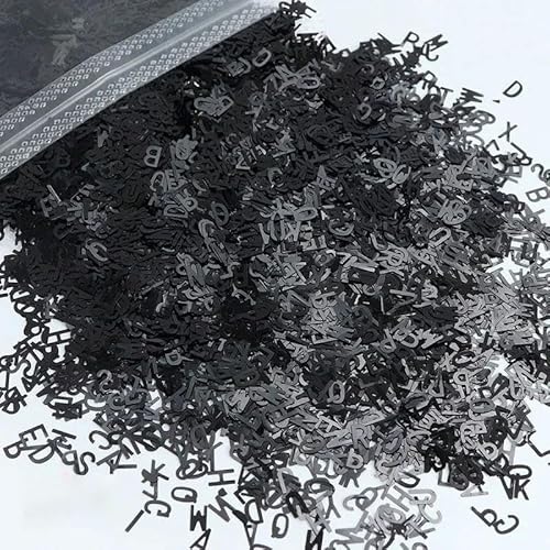 10 g/Beutel Halloween Fledermaus Pailletten Harz Shaker Füller Winzige schwarze Glitzerflocken Handarbeit DIY Zubehör Epoxidharz Formen Füllung-10g-PKP-8 von ZEYRU