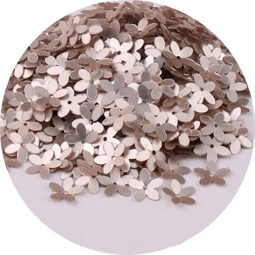 10 g/Packung 10 mm konkave Pflaumenblumen-Pailletten, Weihnachtsdekoration, Basteln, Pailletten, DIY-Ornament, Nähen, Lentejuelas-Zubehör, Nr. 14–10 mm, 300 Stück von ZEYRU