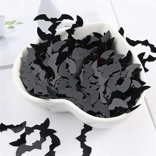 10 g/Packung Spinnen Fledermaus Hexe Geister Pailletten Halloween Party Dekoration Kinder Halloween DIYKostüm Lentejuelas Material-Schwarze Fledermaus-Andere von ZEYRU