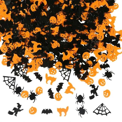 15 g/Los gemischte Geister-/Fledermaus- -Stern-Konfetti-Pailletten, Basteln, Scrapbooking-Zubehör, DIY-Halloween-Party-Dekoration, A von ZEYRU