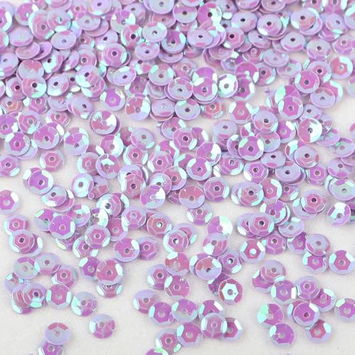 20 Gramm 5 mm flache PVC-Pailletten, Regenbogen-Konfetti für Tassen, zur Weihnachtsdekoration, zum Selbernähen, für Kleidungsstücke, Taschenzubehör, D0802-C-07, 20 g von ZEYRU