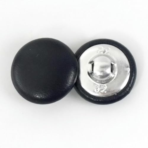 30 Stück 11–32 mm Ledertaschenknöpfe DIY Nähen Kleidung Zubehör Windjacke Mantel Sofa Soft Button-Schwarz-22 mm von ZEYRU