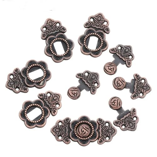 5 Stück 15/18 mm Mini-Gürtelschnalle aus ultrakleinem Metall für Puppentaschen, Kleidung, Schuhe, Schnallen, DIY-Puppenkleid, Dekorknöpfe, Puppe-Bronze-2 von ZEYRU