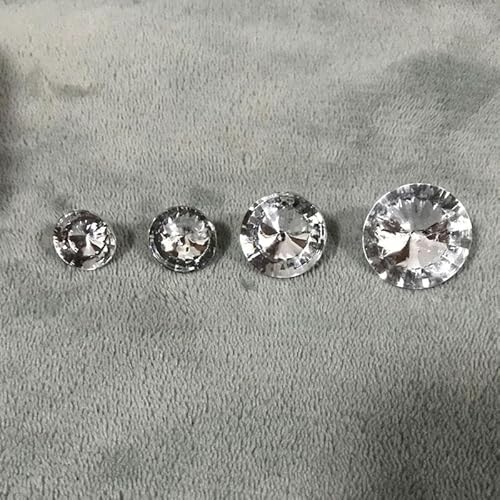 50 Stück/Los Acryl-Kristallknöpfe zum Nähen von Sofas, DIY-Diamant-Polsterkopfteilknöpfe, Zubehör, 18/20/25/30 mm, Weiß, 20 mm, 50 Stück von ZEYRU