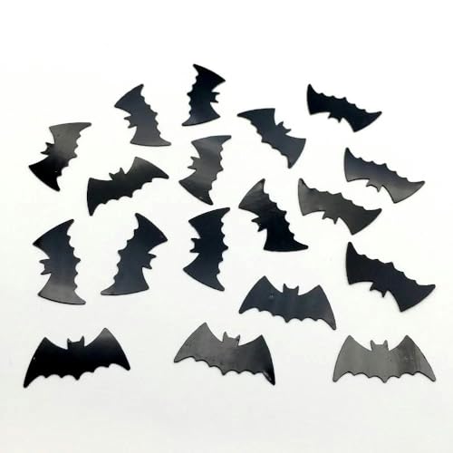 650 Stücke/1200 teile/los 21 * 10mm Schwarze halloween fledermaus lose pailletten schöne handwerk für nähen/gurtband Diy zubehör kinder DIY-650 stücke 30g von ZEYRU