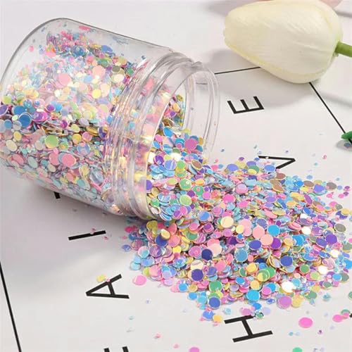 75g-80g-1-4,0mm Dot Lose Pailletten Box Nail art Hochzeit Dekoration Material Konfetti Gemischt Fünf Farben von ZEYRU