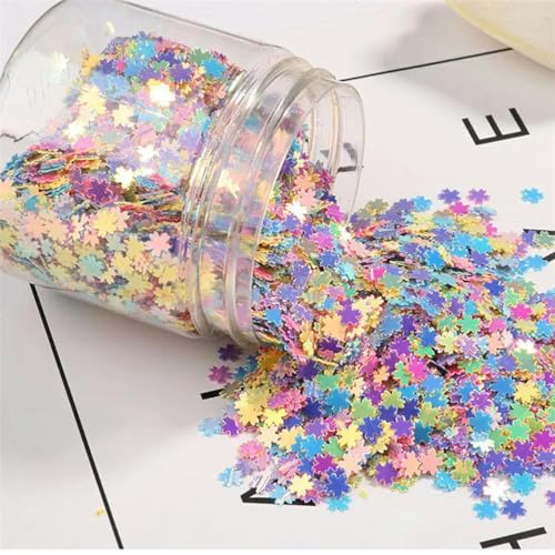 75g-80g-5mm Kirschblüten Lose Pailletten Box Nail art Hochzeit Dekoration Material Konfetti Gemischt Fünf Farben von ZEYRU