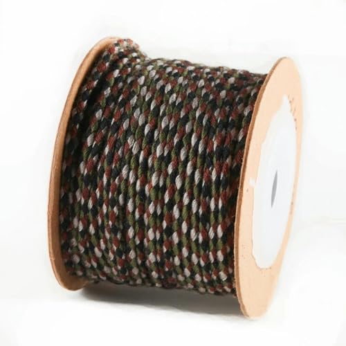 Buntes Seil für DIY-Halsketten, DIY-Armbänder, viersträngiges 2-mm-Seil, 20 m Länge, Baumwollfaden, Zubehör zur Schmuckherstellung-CH210004G12-2mm von ZEYRU