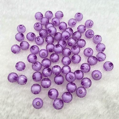 Durchlässige Perle im Inneren der Perle, runde Abstandsperle, Schmuckperle, handgefertigtes DIY-Zubehör, 14–6 mm (100 Stück) von ZEYRU