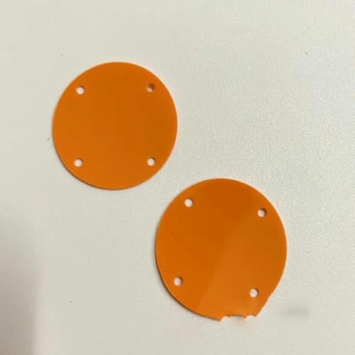 Großhandel, 25 mm, 4 Löcher, bunte, runde goldene Pailletten für Tanzkleid, Tanzbekleidung, Bikini, Hintergrund, Bühne, dekorative Pailletten-Orange-1000 g von ZEYRU