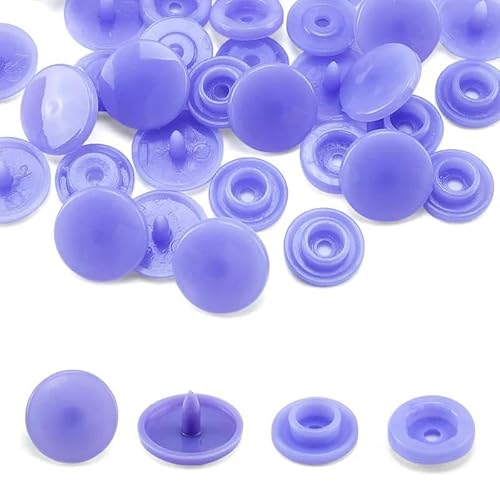 Großhandel T5 Druckknöpfe für Kleidung DIY Kleidungsstück Druckknopfverschlüsse verwendet für Kinder Windeln/Lätzchen/Taschen/Ordner/-Lila Button-50 Sets Knöpfe von ZEYRU