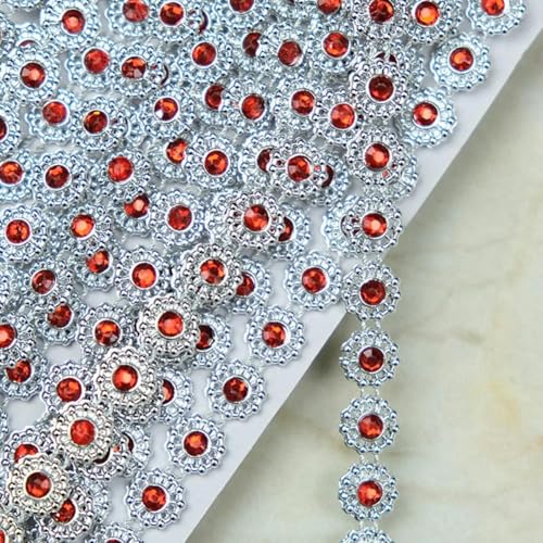 NEU, 4 Meter kleine pflaumenfarbene Diamant-Kettenspitze, Acryl-Strass-Spitze, Tanzrock, Bekleidungszubehör, Spitze für Kleid, Kleidungsstück, Patch-2 von ZEYRU