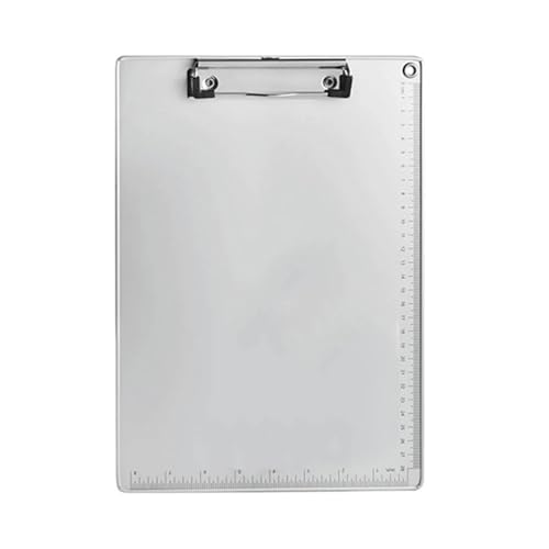 ZFIHAV Klemmbretter 3 stücke Aluminium Legierung Schreiben Clip Bord Tragbare Papier Halten Zwischenablage Mit Zentimeter Waagen Einfache Kreative for Büro Schule Für Unternehmen(A4) von ZFIHAV