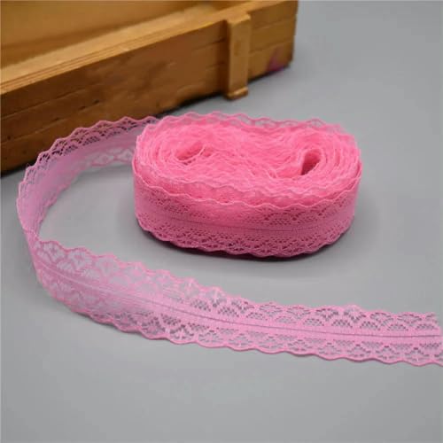 10 Yards Spitzenband, Breite 28 mm, Besatzstoff, DIY, bestickte Netzkordel zum Nähen, Dekoration, afrikanischer Spitzenstoff, Rosenrot, 10 Yards 10 Yards Spitzenband, Breite 28 mm, Besatzstoff, DIY, bestickte Netzkordel zum Nähen, Dekoration, afrikanischer Spitzenstoff, Rosenrot, 10 Yards von ZFISH
