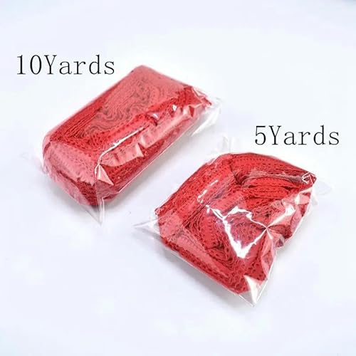 10 Yards elastisches Spitzenband zum Nähen, Stretchbesatz, 30 mm, afrikanischer Spitzenstoff, DIY-Stickerei, Kleidung, Kleiderdekoration, gelb, 10 Yards von ZFISH