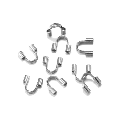 100 Teile/beutel 4,5 * 4.0mmU Form Stecker Zubehör Für Schmuck Machen Finden-Edelstahl von ZFISH