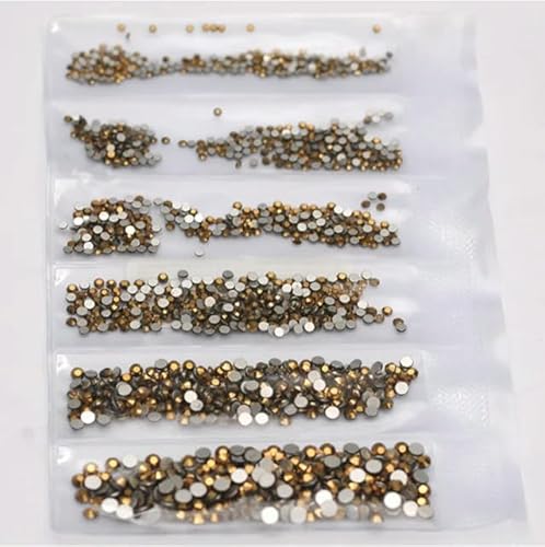 1440 Stück SS3-SS10 Nicht Hotfix Strasssteine Glitzer Flatback Glas Beauty Zubehör DIY Dekorationen für Nail Art-AU von ZFISH