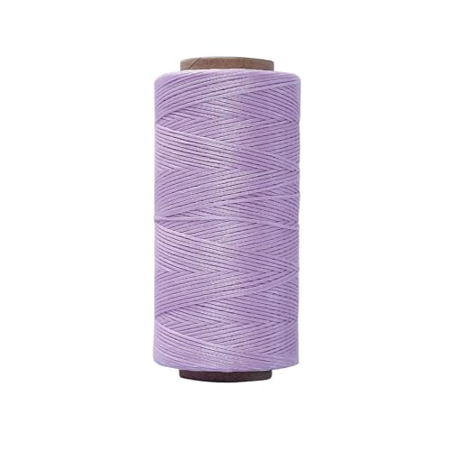 150D 260 Meter 0,8 mm 70 Farben Polyester-Wachsschnur Lederhandwerk Nähwachsfaden Kordel Flacher Leder Nähwachsfaden DIY-011-0,8 mm von ZFISH