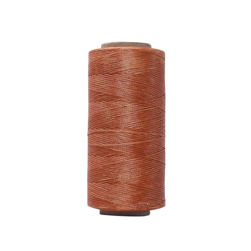 150D 260 Meter 0,8 mm 70 Farben Polyester-Wachsschnur Lederhandwerk Nähwachsfaden Kordel Flacher Leder Nähwachsfaden DIY-043-0,8 mm von ZFISH