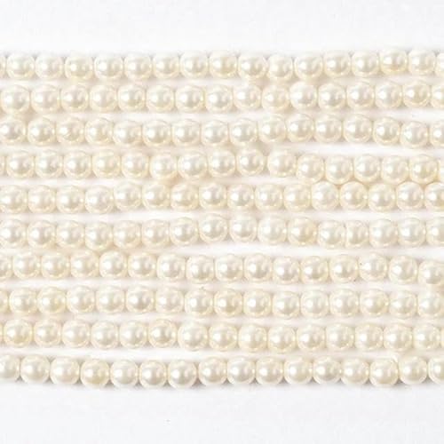 2/3/4/6/8/10 mm bunte natürliche Süßwasser-Muschelperlen, runde Perle zur Schmuckherstellung, DIY, handgefertigte Armbänder, Halsketten, 1–8 mm (45–52 Stück) von ZFISH