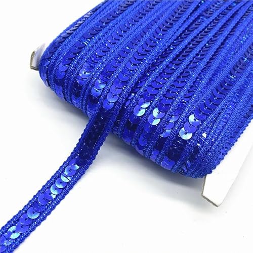 2 Yards 12 mm Paillettenband Spitzenbesatz Pailletten-Nähstoff für Kleider, Kleidung, Kopfschmuck, Brauthochzeit, Nähzubehör-09 von ZFISH