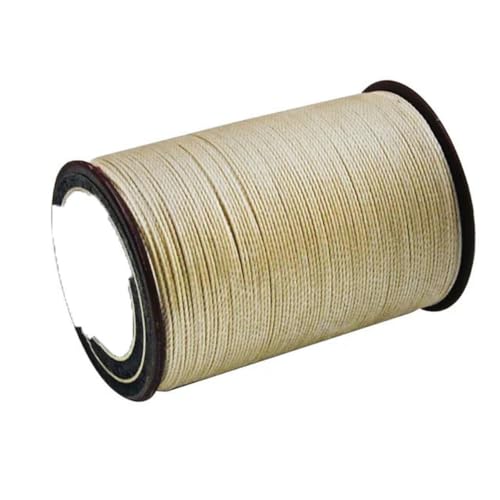 25 Farben 0,35 mm 0,45 mm 0,55 mm 0,65 mm Leder runder gewachster Faden Polyester-Lederhandwerk-Nähschnur-A04-0,45 mm x 150 m von ZFISH