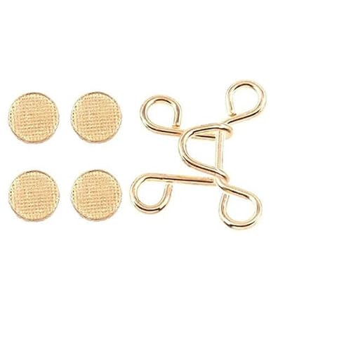 5/1Set Nagelmetall-Jeansknopf-Druckknöpfe, abnehmbare Hosenclips, Knöpfe, Stecknadeln, DIY-Taillenspanner, Kleidungsschnallen, Nähwerkzeuge-L-Gold (32 mm)-1 Set von ZFISH