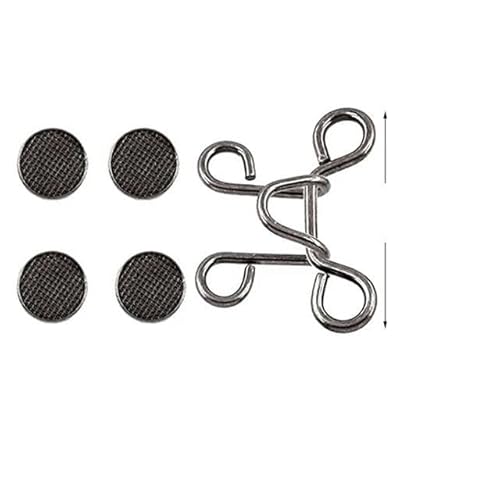 5/1Set Nagelmetall-Jeansknopf-Druckknöpfe, abnehmbare Hosenclips, Knöpfe, Stecknadeln, DIY-Taillenspanner, Kleidungsschnallen, Nähwerkzeuge-L-Gun Black (32 mm)-1 Se von ZFISH