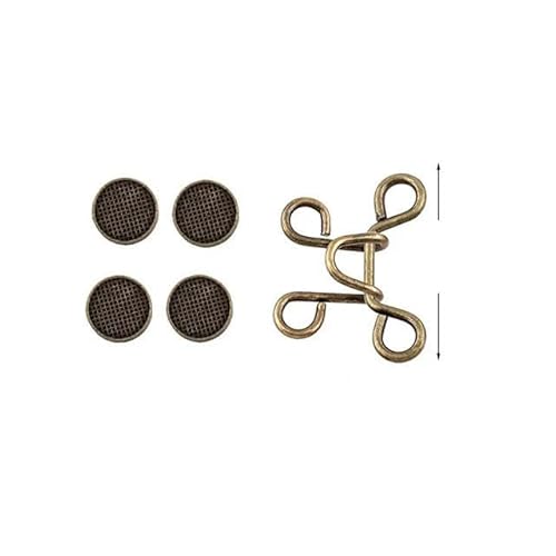 5/1Set Nagelmetall-Jeansknopf-Druckknöpfe, abnehmbare Hosenclips, Knöpfe, Stecknadeln, DIY-Taillenspanner, Kleidungsschnallen, Nähwerkzeuge-S-Bronze (27 mm)-1 Set von ZFISH