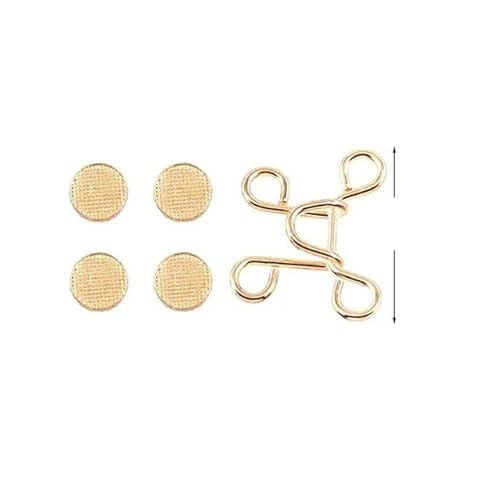 5/1Set Nagelmetall-Jeansknopf-Druckknöpfe, abnehmbare Hosenclips, Knöpfe, Stecknadeln, DIY-Taillenspanner, Kleidungsschnallen, Nähwerkzeuge-S-Gold (27 mm)-1 Set von ZFISH