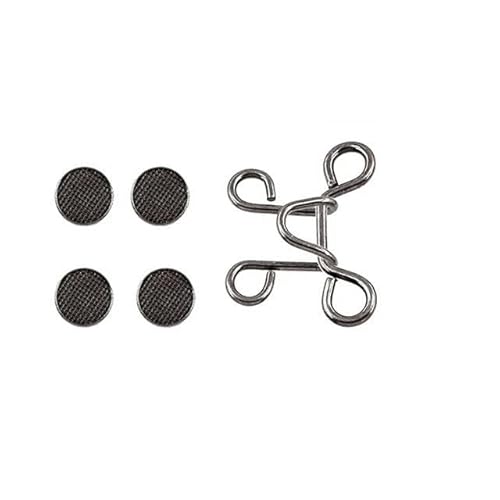 5/1Set Nagelmetall-Jeansknopf-Druckknöpfe, abnehmbare Hosenclips, Knöpfe, Stecknadeln, DIY-Taillenspanner, Kleidungsschnallen, Nähwerkzeuge-S-Gun Black (27 mm)-1 Se von ZFISH