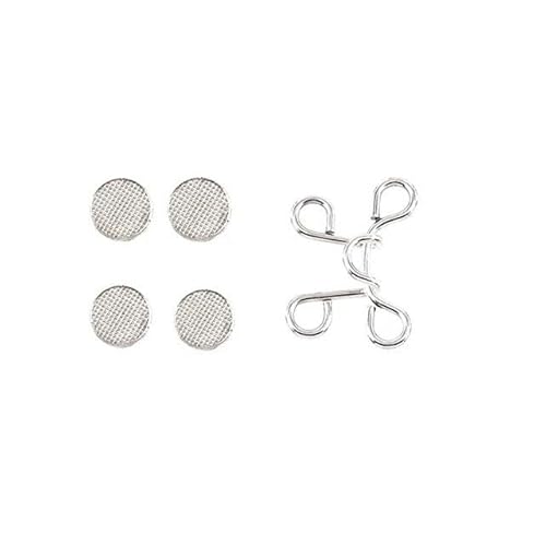 5/1Set Nagelmetall-Jeansknopf-Druckknöpfe, abnehmbare Hosenclips, Knöpfe, Stecknadeln, DIY-Taillenspanner, Kleidungsschnallen, Nähwerkzeuge-S-Silber (27 mm)-1 Set von ZFISH