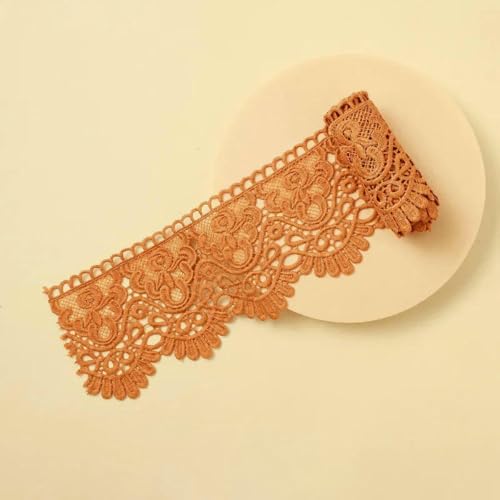 Buntes, ausgehöhltes, mit Blumen besticktes Spitzenband, DIY-Bekleidung, Nähstoff, 10 cm breit, handgefertigt, wasserlösliches Spitzenband, Tu Gold, 2 Meter Länge Buntes, ausgehöhltes, mit Blumen besticktes Spitzenband, DIY-Bekleidung, Nähstoff, 10 cm breit, handgefertigt, wasserlösliches Spitzenband, Tu Gold, 2 Meter Länge von ZFISH