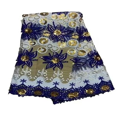 Grüner afrikanischer Tüll-Spitzenstoff, Organza-Stickerei, GuiParty-Kleid, Kleid, Brokat, Jacquard, Französisch, 5 Yard-20-5 Yards von ZFISH