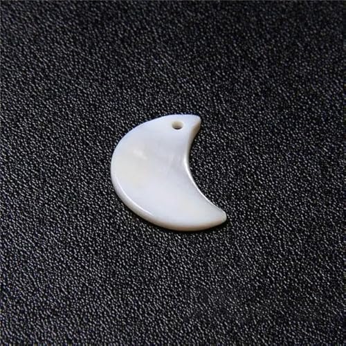 Mehrere natürliche Muschelperlen aus Perlmutt, Anhänger, runde weiße geschnitzte Perlen, Verbindungsstücke zur Schmuckherstellung, Anhänger, DIY-Handwerk, 27,16 x 23,0 mm, 10 S von ZFISH