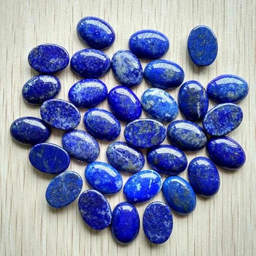 Mode naturstein gemischt Oval perlen für Schmuck & Kleidung Zubehör 13x18mm großhandel 30 teile/los-Lapis Lazuli von ZFISH