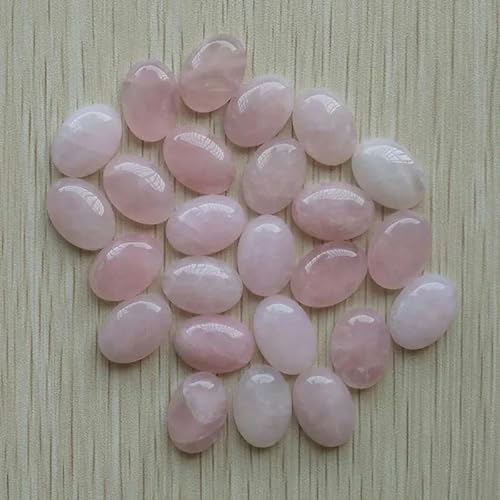 Mode naturstein gemischt Oval perlen für Schmuck & Kleidung Zubehör 13x18mm großhandel 30 teile/los-rose quarz stein von ZFISH