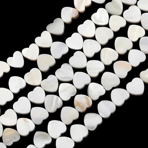 Natürliche weiße Muschelperlen Perlmutt flache ovale Zähne Stern Süßwasser Chip Perlen für die Schmuckherstellung DIY Halskette Armband-38 Stück_d von ZFISH