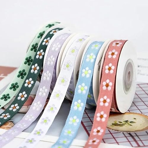 Neue 10 mm 5 Yards Ethno-Stil Stickerei Blumen Spitzenband DIY Nationaltracht von Hand Kleidung Zubehör Band Spitze-5 Yards_e-10mm von ZFISH